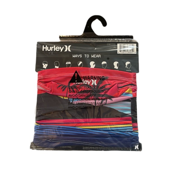 ✨🆕🌀HURLEY ONE AND ONLY PATTERNED GAITER FACE MASK🌀 - Picture 6 of 6